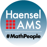 Haensel AMS Logo Round Gradient #MathPeople